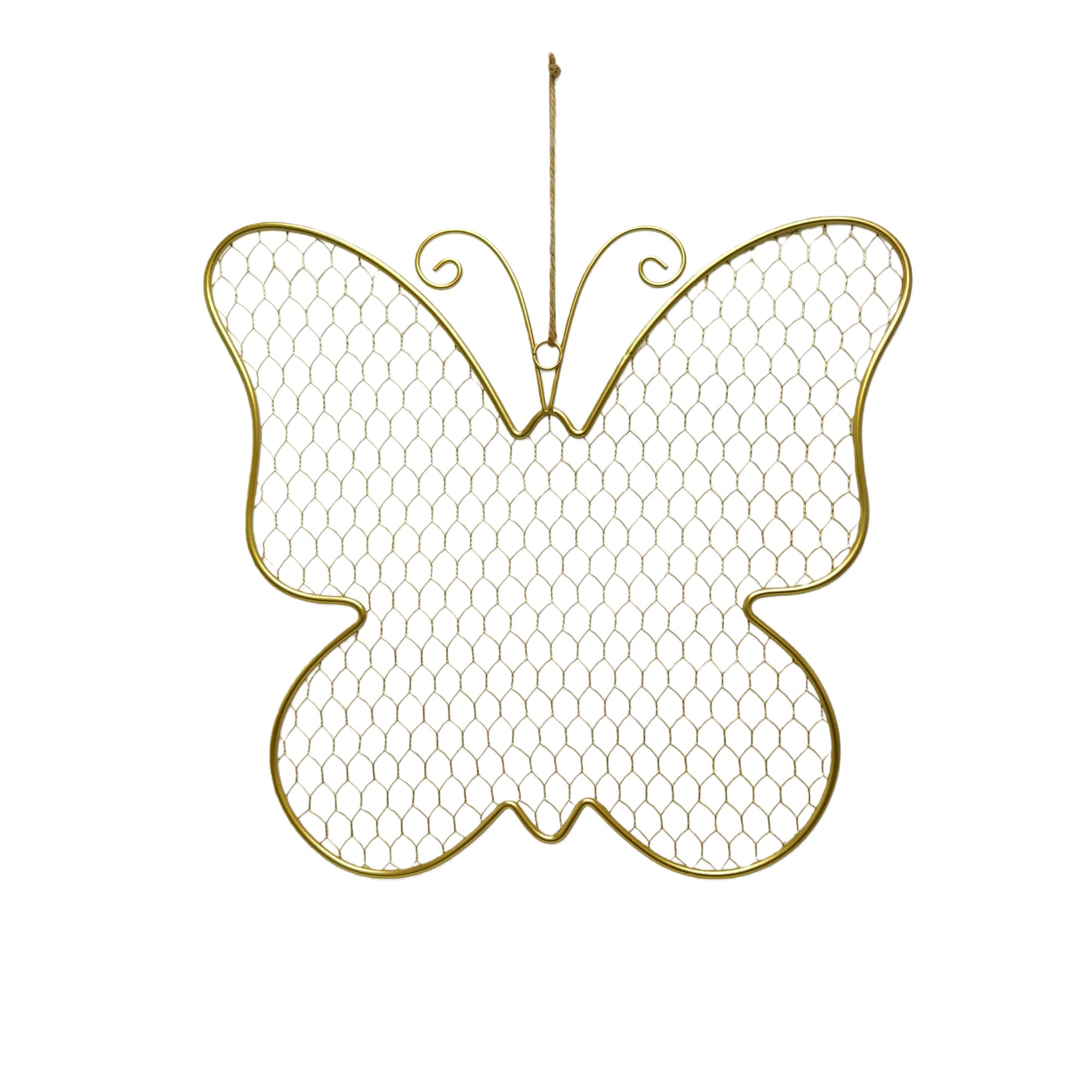 15.5" Gold Metal Butterfly Wreath Form by Ashland®